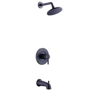 Glacier Bay Dorind 1-Handle 1-Spray Tub/Shower Faucet Matte Black NEW